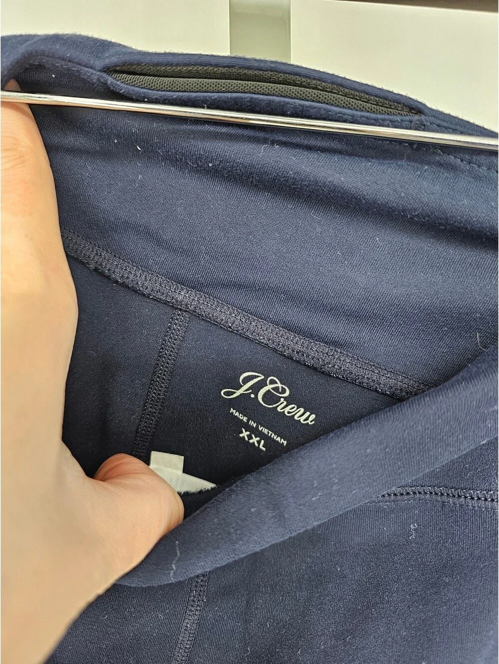 J Crew Womens Sz XXL Ankle Length Pull On Athletic Pants Dark Blue